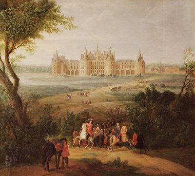 O Castelo de Chambord, 1722 de Pierre Denis Martin